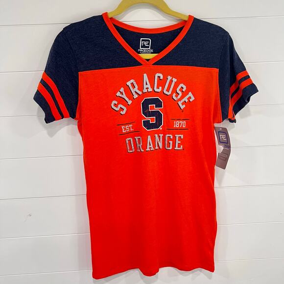 Syracuse University SU Orange Women's V-Neck T-shirt Size Medium Pro Edge NWT - Picture 1 of 7